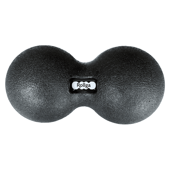 Rollga PEANUT - The Better Peanut Ball Roller for Deep Tissue Massage, Mobility, Physical Therapy, Double Lacrosse Ball Massage, Back Pain, Myofascial Release, Muscle Knots, Suboccipital, & Acupoint