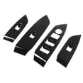 Automobile Door Window Control Panel Cover Glossy Black Replacement for