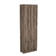 thumbnail image 1 of FM FURNITURE Virginia 5-Shelf Modern Engineered Wood Storage Cabinet in Brown, 1 of 7