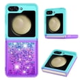thumbnail image 1 of Funda para Samsung Galaxy Z Flip 6 5G Transparente con Brillos Carcasa Protectora Antigolpes con Glitter Brillante, 1 of 5