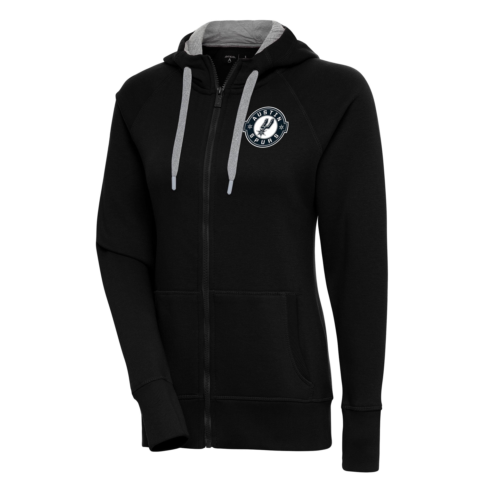 Women's Antigua Black Milwaukee Bucks Brushed Metallic Victory