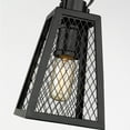 thumbnail image 4 of Golden Lighting Abbott - One Light Small Pendant, Black Finish with Black Mesh Shade, 4 of 5