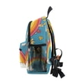 thumbnail image 4 of FORMRS School Backpack with Front Zippered Pocket 12" Elementary Student Travel Daypack, Rainbow with Stars, 4 of 6