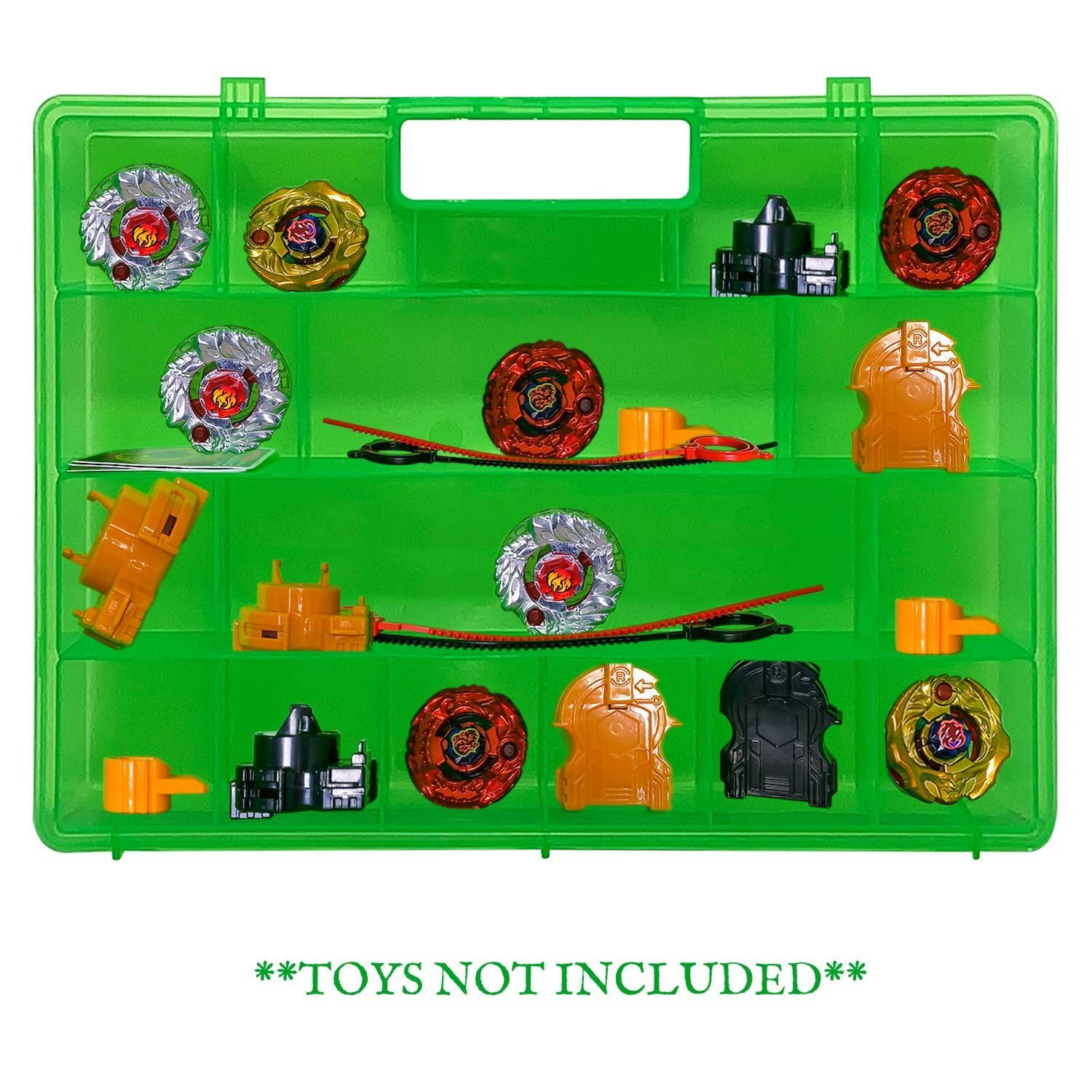 Beyblade Black Case Battle Box For Kids Multiple Storage Compartments Playset