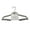 Grey, variant on Simplify Non Slip Velvet Skirt Hangers with Clips, 6 Pack, White