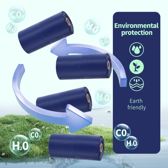 Heavy Duty Pet Waste Bags Leak-Proof Thickened Sanitary Disposal Tie Handle Design Dog Poop Bags Cat Litter Disposal Durable Pet Supplies