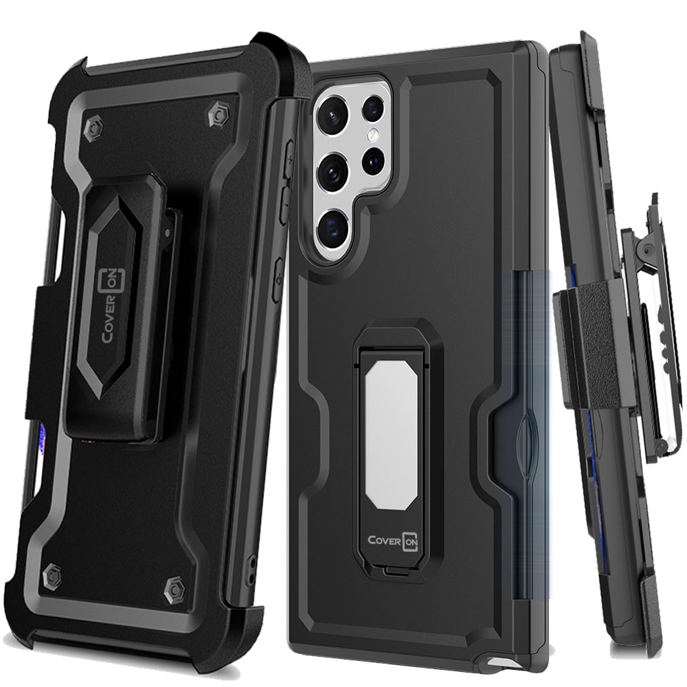 CoverON For Samsung Galaxy S22 Ultra Holster Case, Heavy Duty Full Body