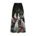 thumbnail image 5 of WXLWZYWL Boho Maxi Skirts for Women Plus Size Trendy Fall 2024 Long Beach Skirts High Waisted Floral Renaissance Skirt with Pockets, 5 of 5