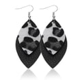 thumbnail image 2 of Jumpingount Pendientes Estampado Leopardo Mujer Colgantes Joyas Colgante Cuero Orejas Gotas Type3 NO3, 2 of 6