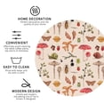 thumbnail image 4 of Balery 4 Pcs Retro Autum Mushroomsleather Coasters Set, Drink Table Cup Coasters For Living Room Kitchen Coffee Decor, 4 of 9