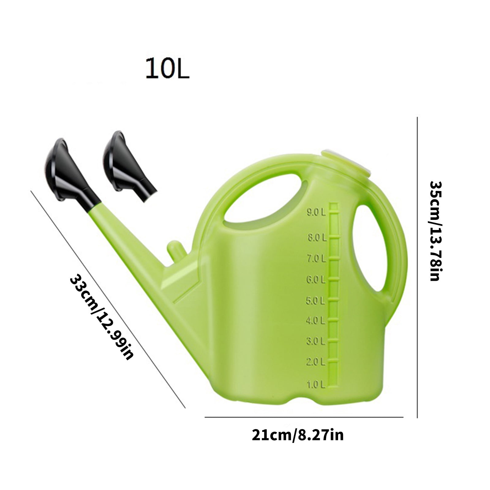 Precisions Sprays 9L Watering Can with Ergonomic Grip Plastic Construction for Delicate Flowers and General Gardening