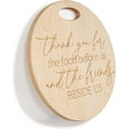 thumbnail image 3 of Thank You Food Natural Brown 14 x 14 Maple Hardwood Round Cutting Board, 3 of 6