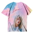 thumbnail image 3 of TayIor Sw1ft Chemises, Tyler Sw1ft Merch, Tyler Sw1ft, Mode Décontractée Imprimée Col Rond Manches Courtes Blouse Femmes Graphique Amateur de Musique Chemises TKFASHION Violet m, 3 of 3