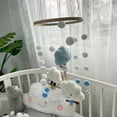 Baby Crib Mobile Musical Hanging Wind Chime Nursery Wooden Beads