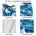 thumbnail image 4 of luoweisi Men's Beach Shorts Quick Dry Swim Trunks with Mesh Lining Shark L, 4 of 5