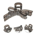 thumbnail image 2 of Unique Bargains 1 Pc Fashionable Tie Design Hair Clips for Home Clear Gray, 2 of 5