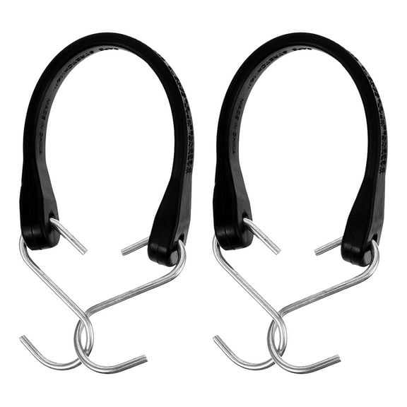 HIAKDOFT Short Bungee Cords With Hooks 2Pcs 13.4In
