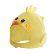 Follure Frog headgear Cartoon Funny Adorable Plush chick Hat Cosplay Costume Dress Up Hat B One Size