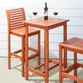 thumbnail image 4 of 3-Piece Outdoor Patio Wood Bar-height Set, 4 of 5
