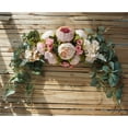 thumbnail image 4 of Naiovety Boda flor simulación europea hojas verdes artificiales portátil colgante decorativo hogar flores falsas Flores artificiales rosa champán Naiovety HA067836-02, 4 of 6