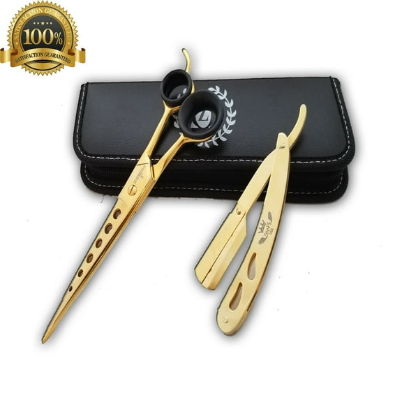 New Student Cutting and Thinning shears Set Japanese Steel with Razor & Blades