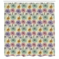 thumbnail image 3 of Ambesonne Colorful Shower Curtain, Chrysanthemum Plants, 69"Wx70"L, Multicolor, 3 of 3