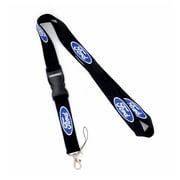 Au-Tomotive Gold Official Licensed for Ford White Word Black Universal Lanyard Neck Strap Key Chain