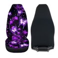 thumbnail image 6 of XYZCANDO Car Seat Covers Purple Butterfly Garden 2 Piece Car Front Seat Covers Anti-Slip SUV Truck Sedan Breathable Soft Car Seat Covers Front Seats, 6 of 10