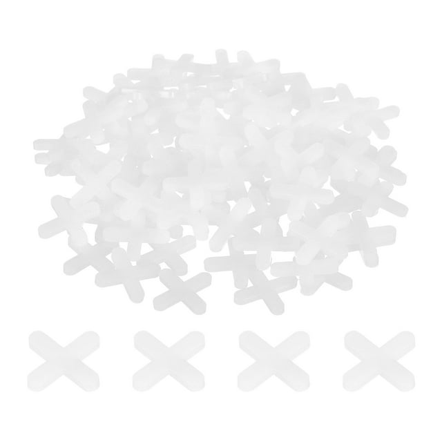 400Pack Tile Spacers, 4mm 5/32" Cross Shape Wall Floor Tile Spacer, White