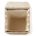 thumbnail image 7 of Casafield Laundry Hamper with Lid and Removable Liner Bag - Whitewash White, Woven Water Hyacinth Square Laundry Basket for Clothes, 7 of 7