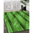 thumbnail image 3 of Ahgly Company Machine Washable Indoor Square Transitional Green Area Rugs, 5' Square, 3 of 7