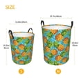 thumbnail image 4 of KLL Pineapple Waterproof Foldable Laundry Hamper Bucket with Handles for Storage Bin,Kids Room,Home Organizer (Medium ), 4 of 7