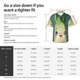 thumbnail image 3 of KLL Men's Hawaiian Shirt Short Sleeve Button Down Beach Shirts-Adorable Kawaii Fennel Character, 3 of 5