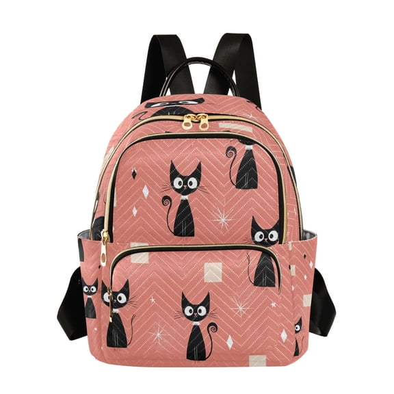 Quilted Backpack Fashion Backpack 10.23*5.11*12.59 Inch Women's Fashion Backpack Picnic Shopping Travel Out Sports backpack Cat Pattern