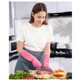 thumbnail image 2 of 2 Pairs Dishwashing Cleaning Rubber Gloves, Reusable Waterproof Kitchen Gloves, Non-, L, 2 of 5