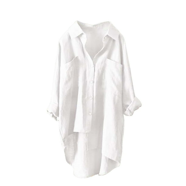 Camisa sin mangas con doble bolsillo y botones para mujer, cómoda para la oficina, los negocios y el aire libre, disponible en varias tallas