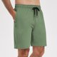 thumbnail image 5 of Pantalones de Cintura Elástica Casual de Color Sólido Suelto Estiramiento Pantalones Cortos de Fitness, Ventilados Quinto Pantalones para el Ejercicio, Correr Y el Uso Diario, 5 of 8