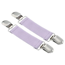 2 Pack Elastic Hat Clips, Travel Mitten Clip Dress Back Cinch Clips for Women Shawl Cardigan Collar Sweater Scarf, Purple