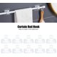 thumbnail image 4 of 20pcs No Drill Curtain Rod Brackets, Self Adhesive Curtain Rod Holders Curtain Rod Hooks Wall Curtain Fixed Clip for Curtain Rod Pole, 4 of 5