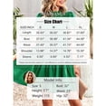 thumbnail image 6 of Womens Ruffle Short Sleeve Pleated Tiered Mini Dress Smocked Babydoll Flowy Beach Sundress, 6 of 6