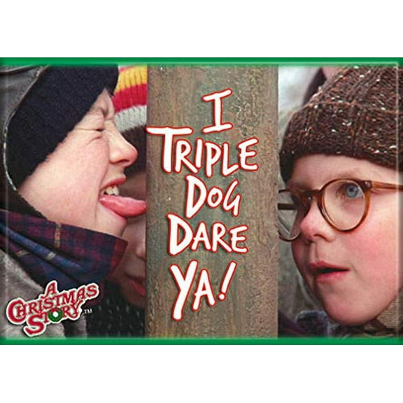 Ata-Boy A Christmas Story 'I Triple Dog Dare You' 2.5" x 3.5" Magnet for Refrigerators and Lockers