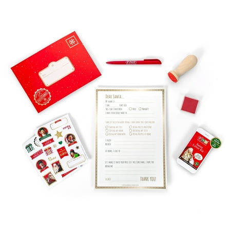 Portable North Pole Santa Letter Kit with Personalized Video Message from (Best Personalized Letter From Santa)