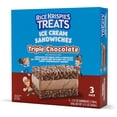 thumbnail image 2 of Rice Krispies Treats Triple Chocolate Ice Cream Sandwiches, 4 fl oz, 3 pack (Frozen), 2 of 5