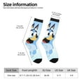 thumbnail image 2 of Silaia Bluey Print Adult Socks, Athletic Socks, Mens and Womens Crew Cushion Socks,Work Athletic Running Socks,Casual Breathable Socks, 2 of 6
