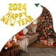 thumbnail image 4 of Globos de Feliz año nuevo Naiovety 2024 papel de aluminio seguro no tóxico decoración fiestas oro, 4 of 6