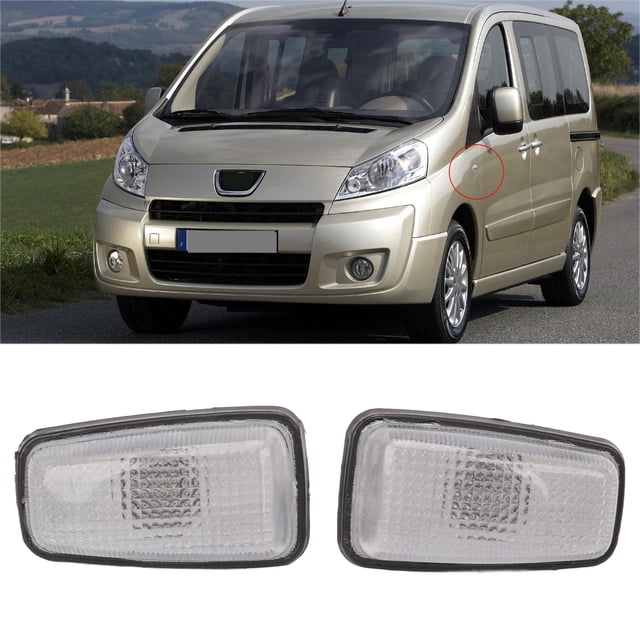 Luz de Repetidor de indicadores Ledales LED, Luz de Repetición de Marcador Lateral Elegante Fácil de Instalar Mejorar la Seguridad 632567 2pcs PARA 106 306 406 806 Socio