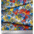 thumbnail image 3 of Soimoi Rayon Fabric Flower Artistic Printed Fabric 1 Yard 56 Inch Wide, 3 of 3