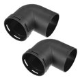 thumbnail image 1 of 2uds Coche Calentador Caliente Tubería Codo Salida Conector 2.36 '' 60mm OD Negro, 1 of 1