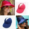 thumbnail image 4 of CoCopeaunts Visors for Women Sun Hat Beach Hat Wide Brim Hats Sun Visor UV Protection Elastic Empty Top Hiking Travel Jogging Cap, 4 of 8