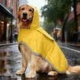thumbnail image 3 of Hearth & Gear Raincoat Adjustable Raincoat Transparent Hooded Double Layer Suitable For Large And Medium Sized Puppies Raincoat Cloak With Reflective Storage And Edge Dog Accessories Find Dog, 3 of 4